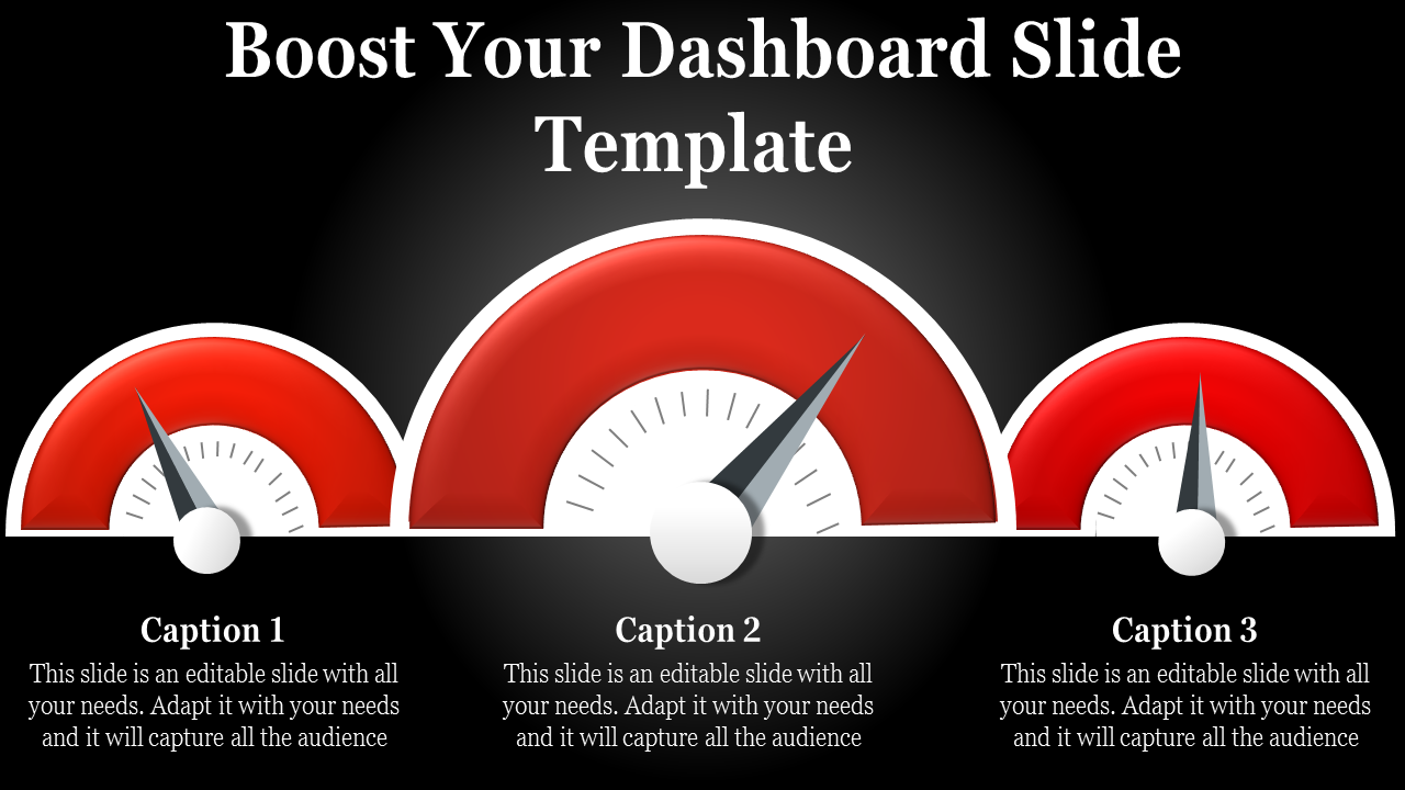 dashboard slide template-Boost Your Dashboard Slide Template-red